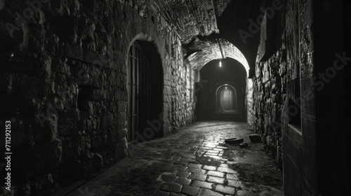 Fotografia As you descend deeper into the dungeon, the shadows grow thicker and the screams