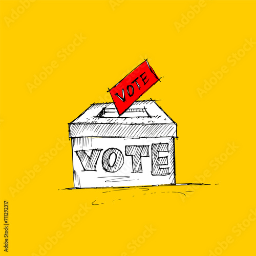  Indonesia vote election day, poster and banner