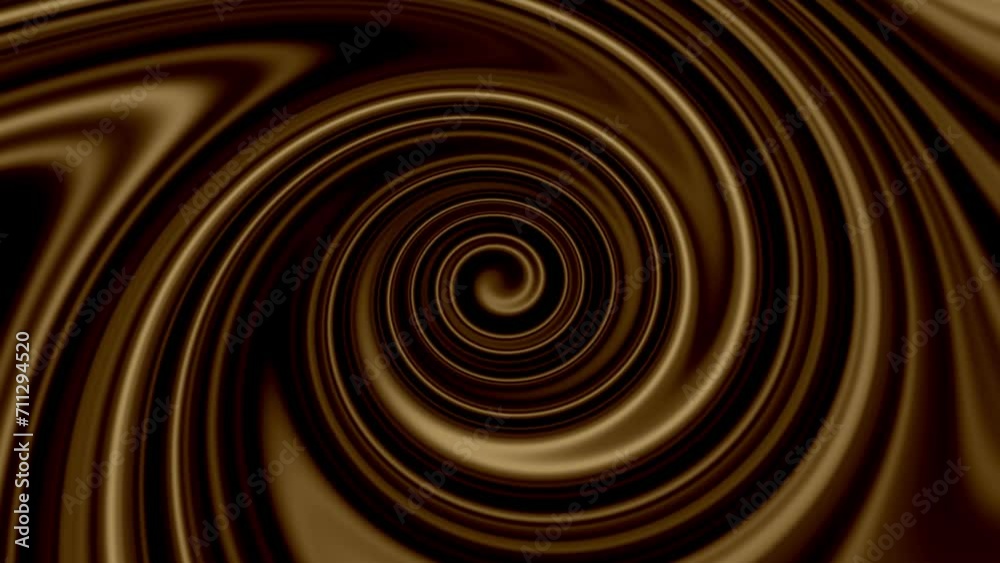 Animation of animated swirls of chocolate caramel colors in vortex Animation of animated swirls of chocolate caramel colors in vortex