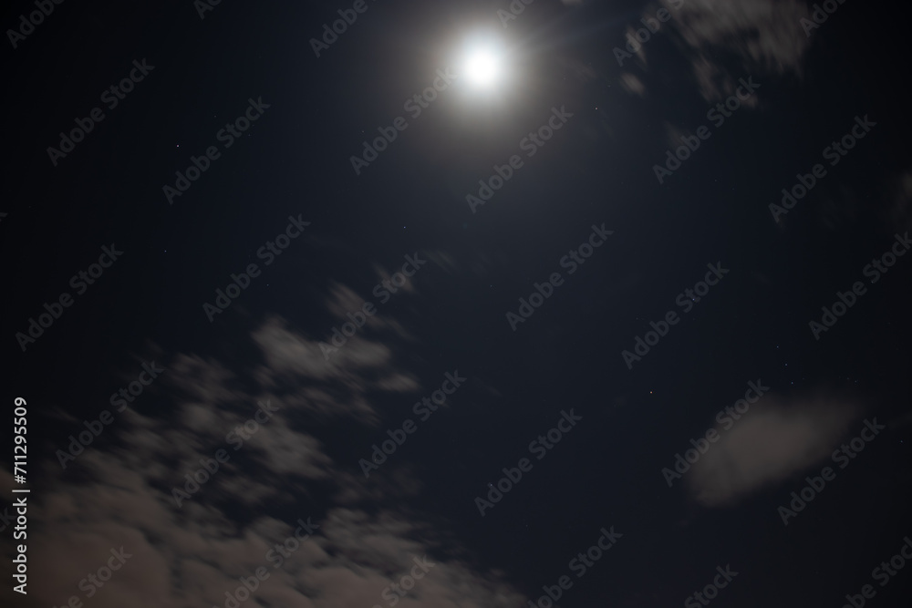 moon and clouds