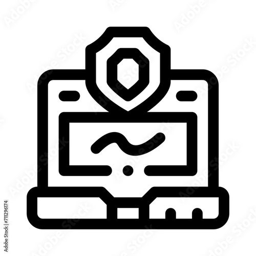 digital signature line icon