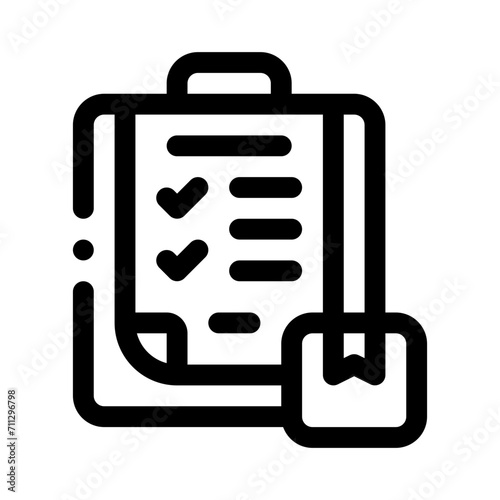 clipboard line icon