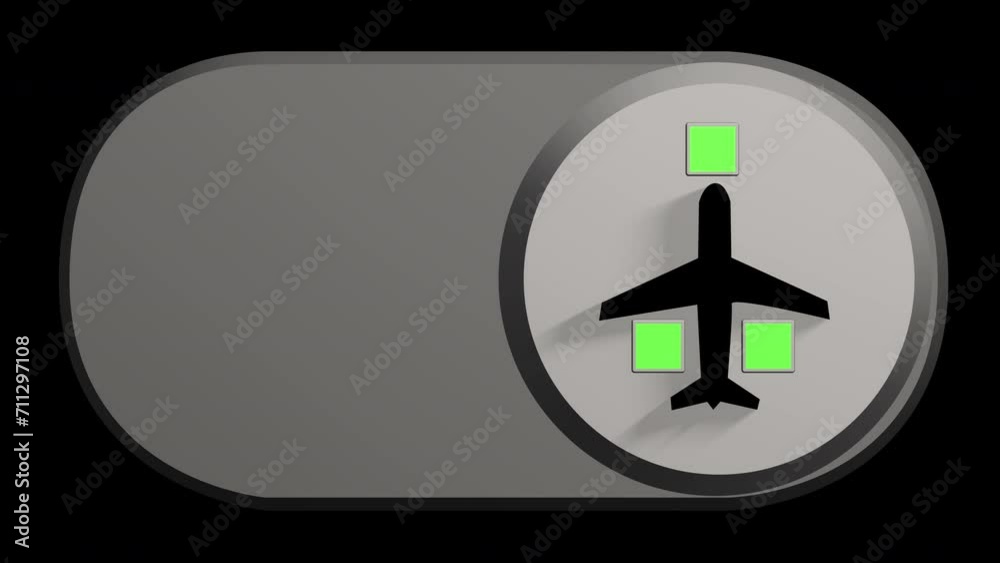 Airplane mode switch animations with animated squares Airplane mode switch animations with animated squares