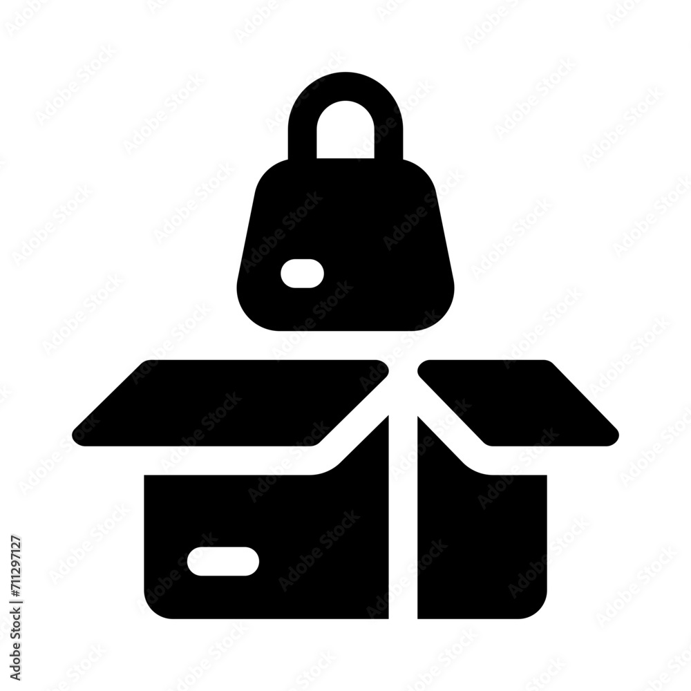 shopping bag glyph icon