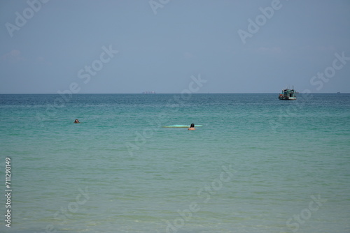 boat on the beach koh rong