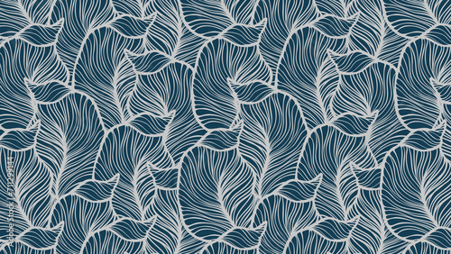 seamless pattern with leaves design 