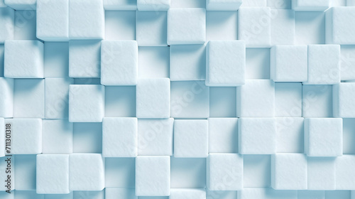 White foam texture cubes background close up  soft material for interior design