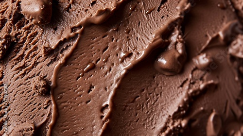 Macro Photography of Chocolate Ice Cream