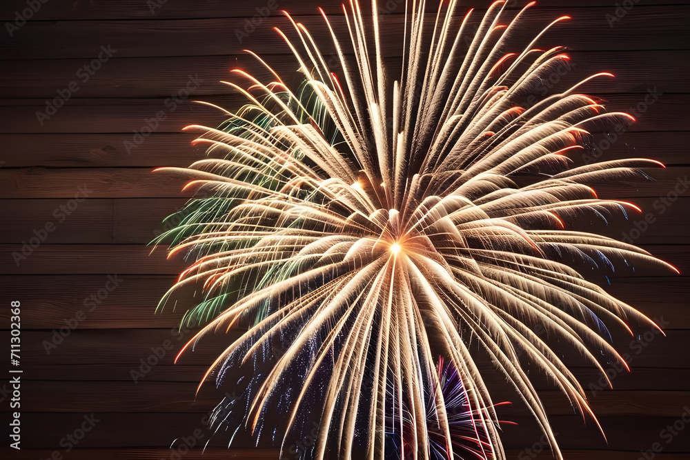 Obraz premium fireworks in the sky. 