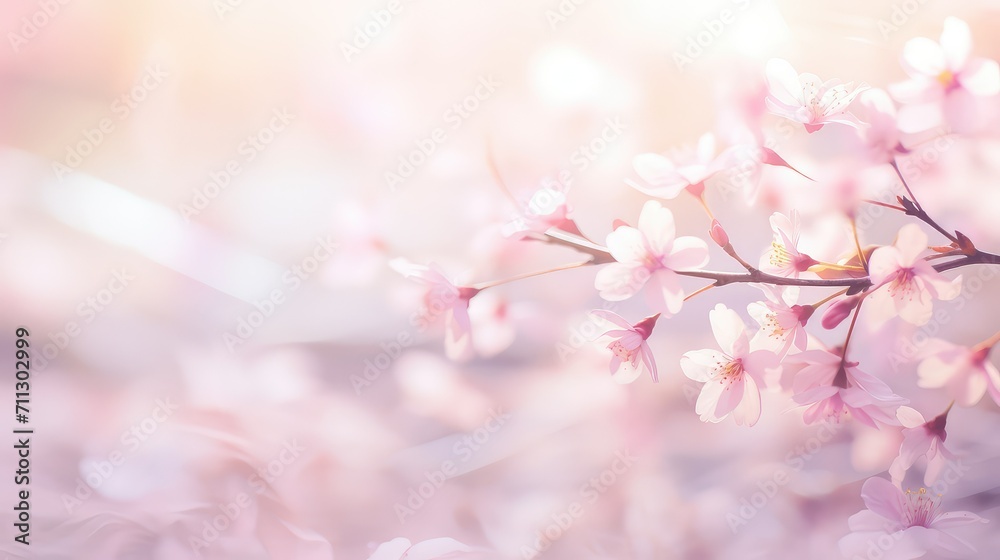 bloom spring flower background illustration blossom garden, floral colorful, fresh petal bloom spring flower background - obrazy, fototapety, plakaty 