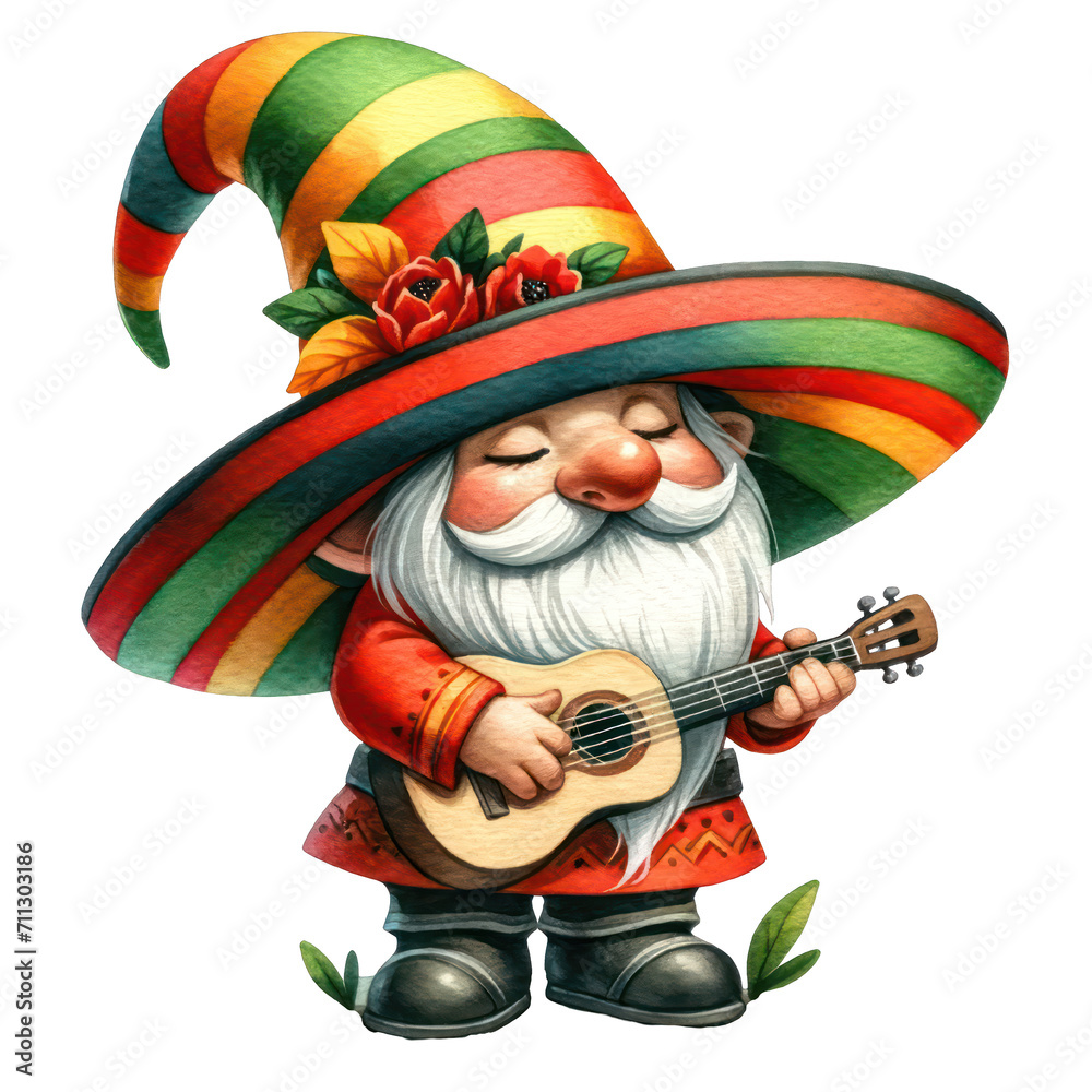 Cinco De Mayo Gnomes, Mexican Watercolor Fiesta Maxican Gnomes Clipart Cinco De Mayo Gnomes, Mexican Watercolor Fiesta Maxican Gnomes Clipart