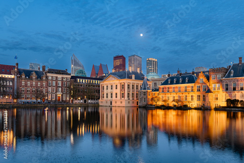view of The Hague and its courthouse, Holland, Netherlands © Pixelshop