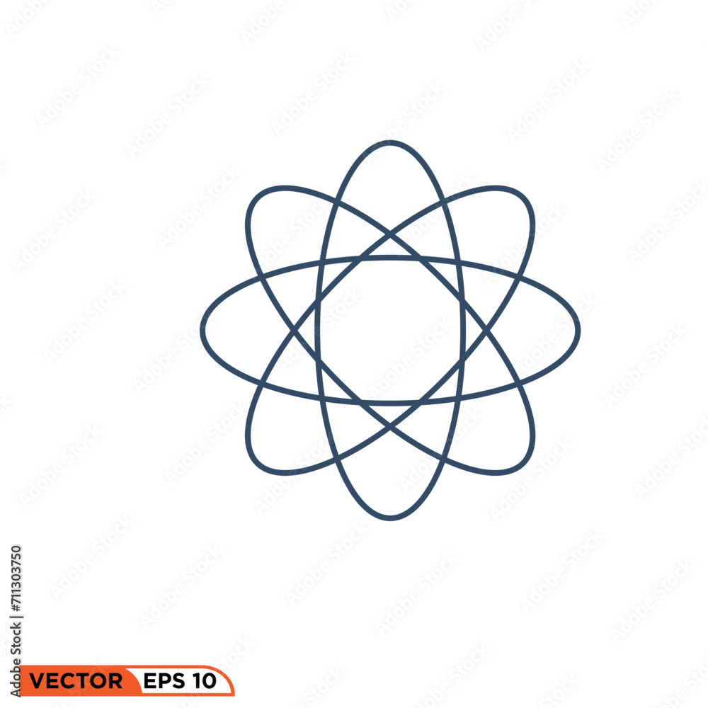 Molecule line style icon design vector graphic of template, sign and symbol Molecule line style icon design vector graphic of template, sign and symbol