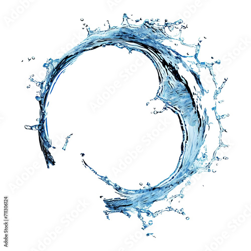 Water splash circle