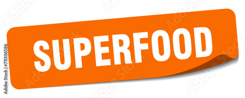 superfood sticker. superfood label