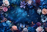 Cosmic Floral Border