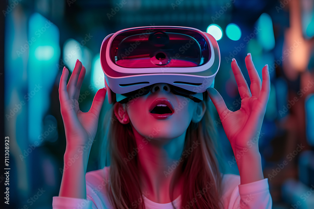 Gaming Goes Next-Level, A Glimpse into the Metaverse with This VR Girl Gaming Goes Next-Level, A Glimpse into the Metaverse with This VR Girl