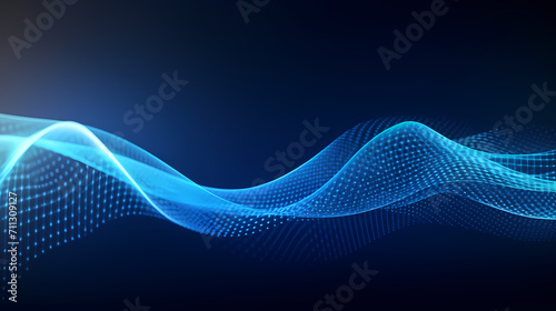 Abstract background and data transfer concept, abstract line art background