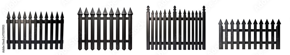 repeatable black garden metallic fence, iron gate, isolated on a transparent background (PNG cutout or clipping path).
repeatable black garden metallic fence, iron gate, isolated on a transparent background (PNG cutout or clipping path).