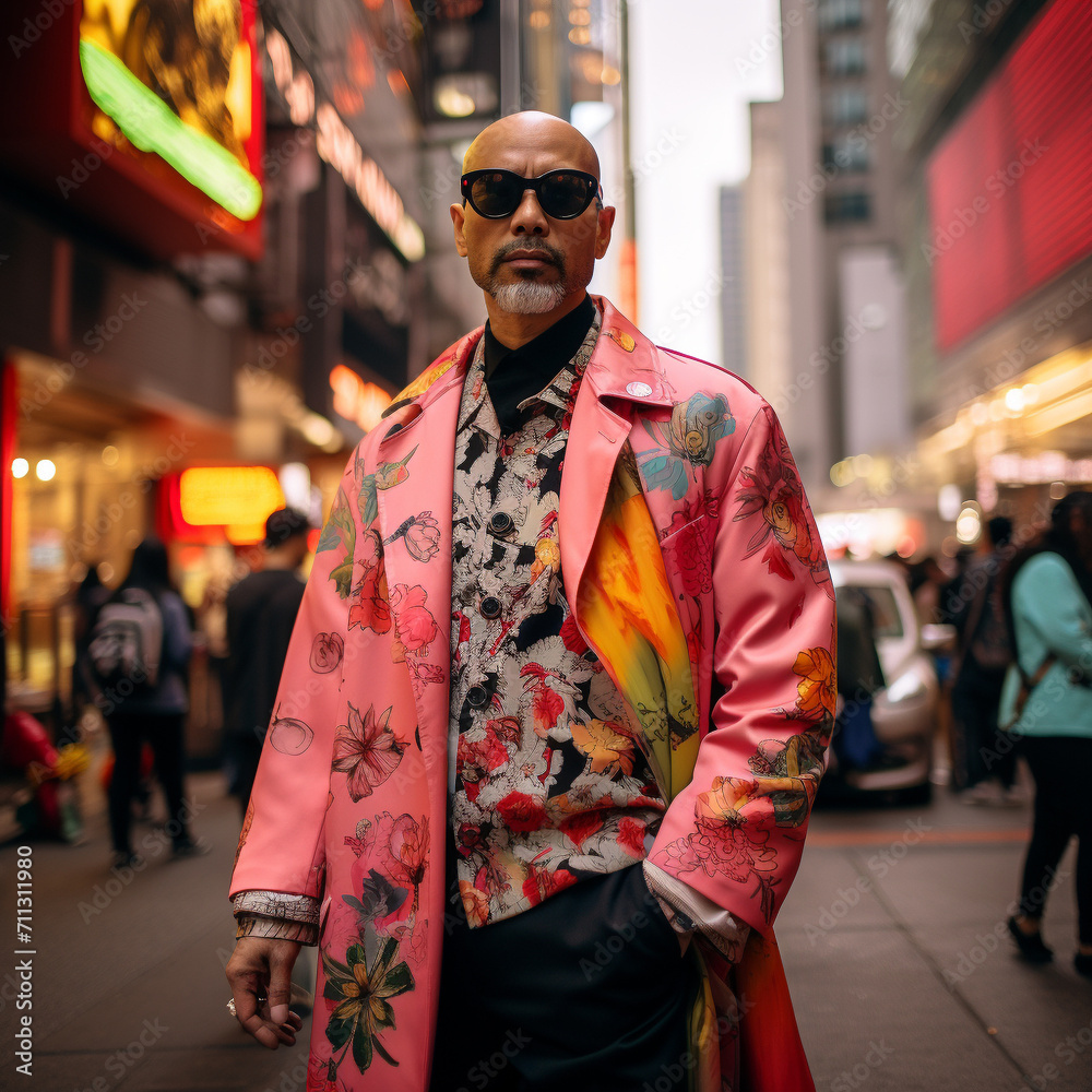street style, man, asian, street, city, smiling, lifestyle, sunglasses, handsome, night, outdoors, guy, model, standing, hong kong, man, male, 50 years