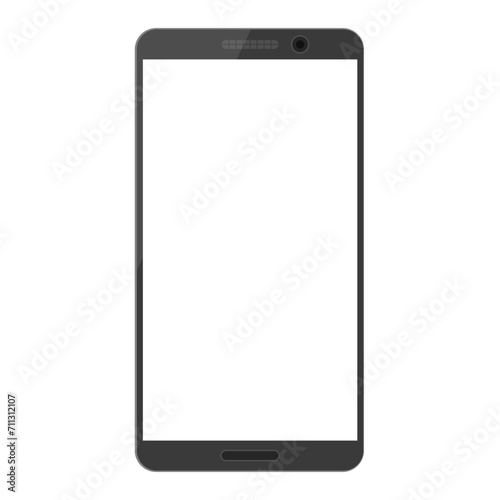 Realistic phone mockup isolated on white