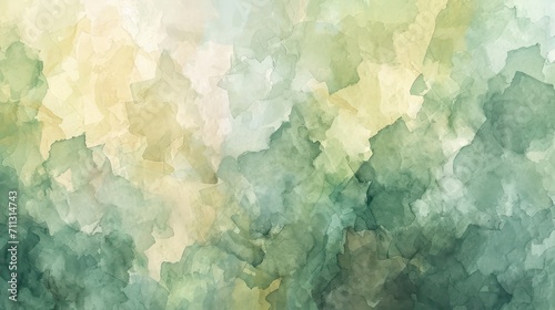 abstract impressionist watercolor irregular pattern, pale muted colors, verdant palette photo