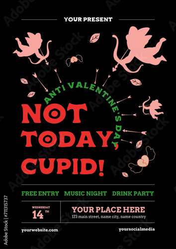 Anti Valentine Party Flyer