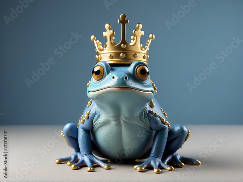 photo illustration of a frog wearing a gold crown and accessories 11 photo