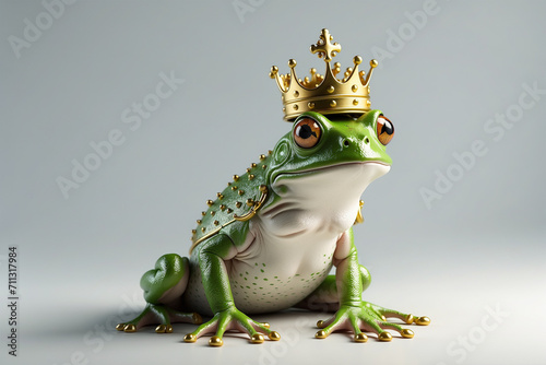 photo illustration of a frog wearing a gold crown and accessories 20 photo