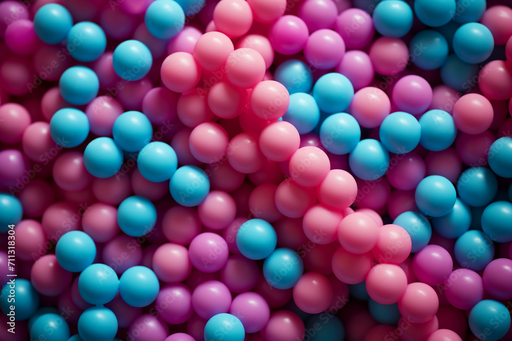 There were piles of colorful beads. There were piles of colorful beads.