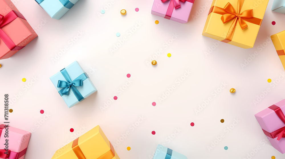 Gift box background with copy space for Christmas gifts, holiday or birthday Gift box background with copy space for Christmas gifts, holiday or birthday