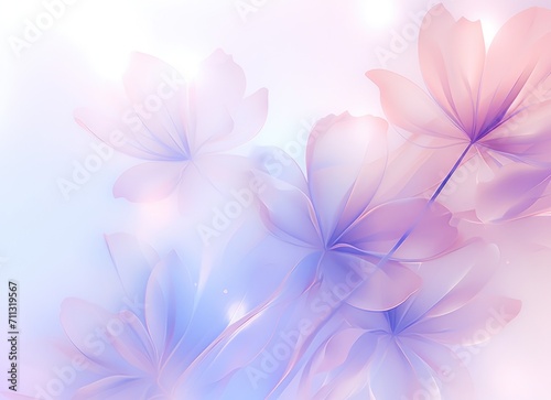 a floral purple and blue background