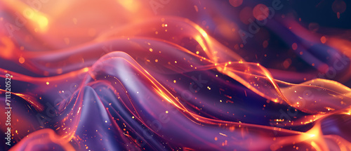 Mesmerizing and vibrant, a fiery fractal wave captures the essence of abstract art through its glowing flame-like forms