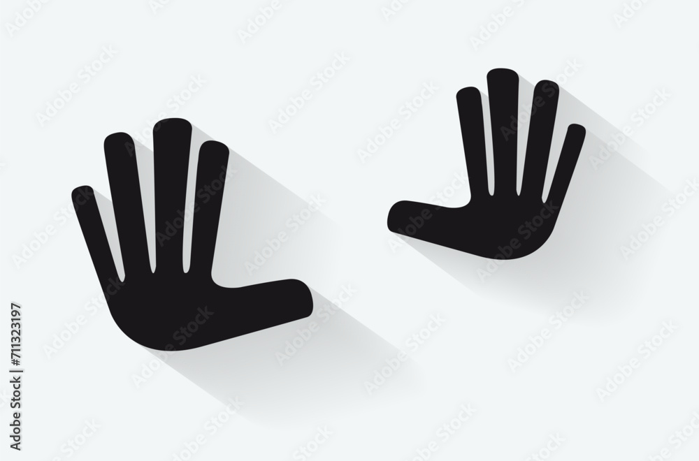Two open hands touching, indicating to stop Two open hands touching, indicating to stop