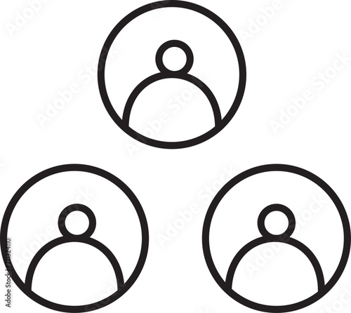 Get your hands on this beautifully designed icon of team structure, ready to use vector
