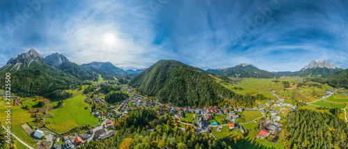 Herbst im Tiroler Ausserfern rund um Biberwier, 360 Grad Rundblick photo