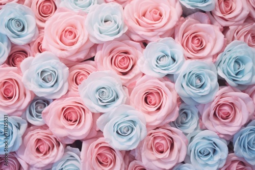 pink roses on a light background
