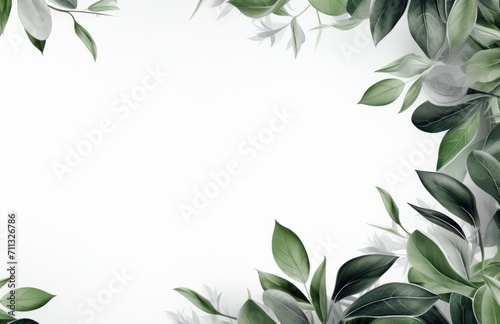 green leaves and herbs
