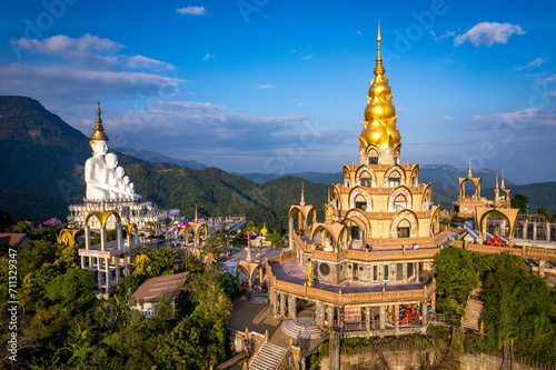 Aerial view of Wat Phra That Pha Sorn Kaew temple in Phetchabun, Thailand © pierrick