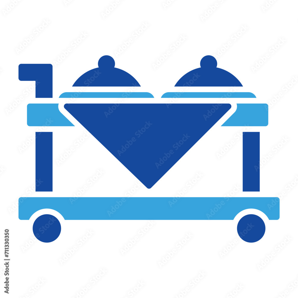 Food tray icon vector or logo illustration glyph color style Food tray icon vector or logo illustration glyph color style