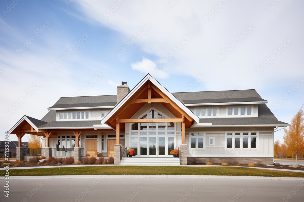 large family home on prairie, continuous ribbon windows large family home on prairie, continuous ribbon windows