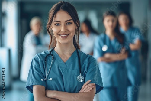 International Nurses Day  Celebrating and Honoring Caucasian Female Nurses