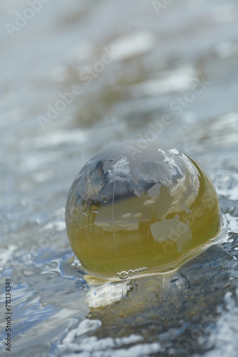 glass globe on the water