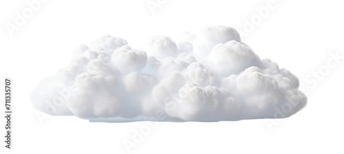 white fluffy cloud, realistic cloud or sponge , isolated on a transparent background. PNG cutout or clipping path. 