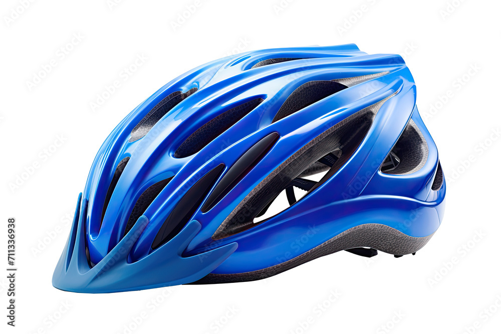 blue bicycle sports helmet, bikers head protection, isolated on a transparent background. PNG cutout or clipping path. blue bicycle sports helmet, bikers head protection, isolated on a transparent background. PNG cutout or clipping path.