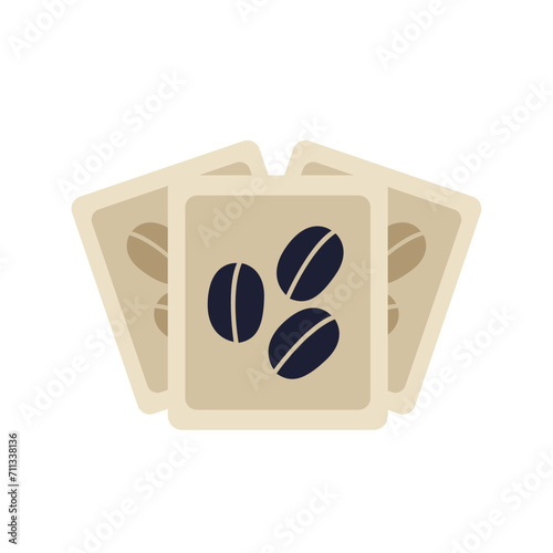 coffee bag vector illustrations.