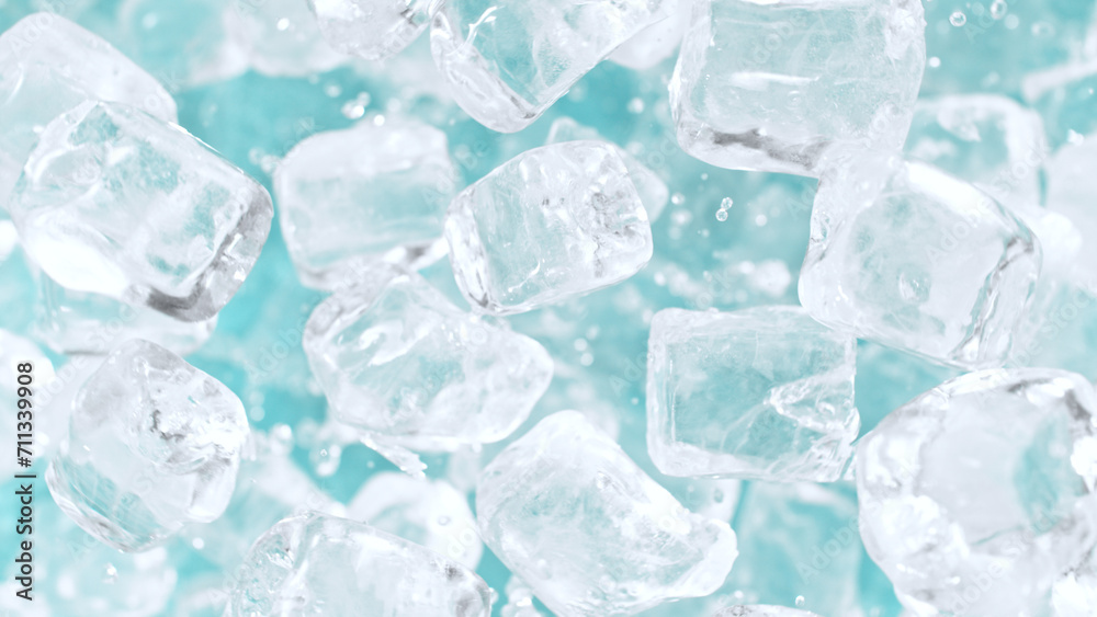 Crushing Ice Explosion Texture Background, Close-up