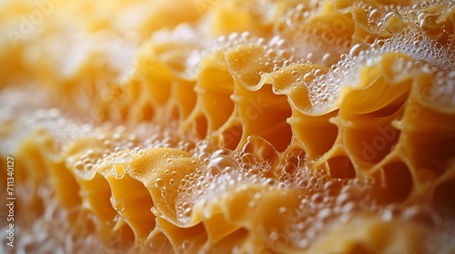 Witness the captivating background created by the abstract texture of pasta, offering a visually appealing composition.