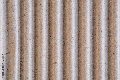 Corrugated brown recycle craft paper cardboard texture background