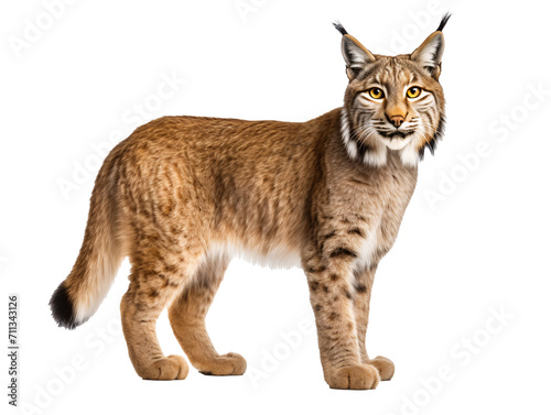 lynx in front of white background © TONSTOCK
